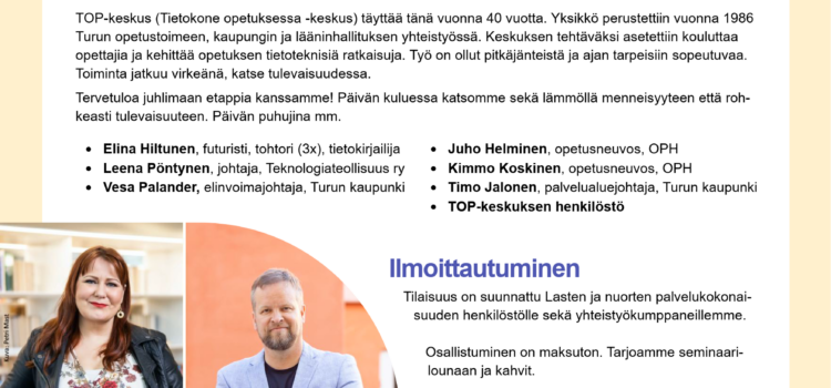 TOP-keskus 40 vuotta -juhlaseminaari